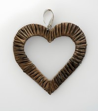 Rattan heart hanging for sale  SOUTHAMPTON