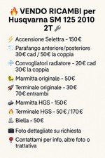 Ricambi husqvarna 125 usato  Parma