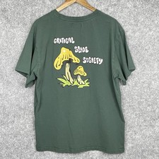 Camiseta Critical Slide Society masculina streetwear bordada cogumelo tamanho XXL, usado comprar usado  Enviando para Brazil