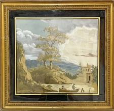 Antique georgian silkwork d'occasion  Expédié en Belgium