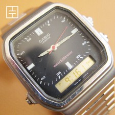 Relógio de quartzo vintage CASIO AQW-61 Ana-Digi (FEITO NO JAPÃO) comprar usado  Enviando para Brazil
