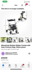 Walker rollator wheel for sale  BIRMINGHAM