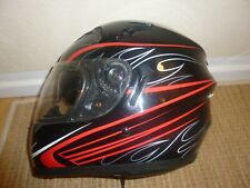 Motorradhelm schwarz rot gebraucht kaufen  Alfter