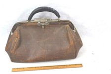 bolsa satchel de couro marrom antiga estilo médico original 19thc comprar usado  Enviando para Brazil