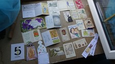 Lot cartes parfumées d'occasion  Bains-les-Bains