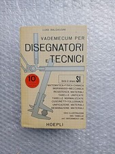 Vademecum per DISEGNATORI e TECNICI 1980 Decima Edizione Ampliata Hoepli na sprzedaż  Wysyłka do Poland
