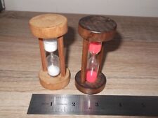 Two sandtimers wooden for sale  TONBRIDGE