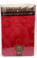 Baroque poinsettia tablecloth for sale  Schurz