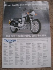Triumph thunderbird motorcycle for sale  BRISTOL