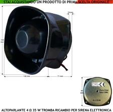 Tromba Magnetodinamica Esponenziale 4 Ω 40 W X Ricambio Sirene Antifurto Allarme usato  Roma