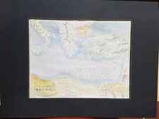 Mappa vittoriana colorata usato  Viadana