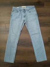 Jeans masculino Hollister original azul tamanho 30x30 ajuste fino comprar usado  Enviando para Brazil