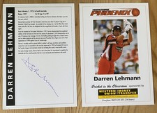 Signed darren lehmann for sale  MILTON KEYNES