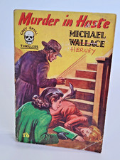 Assassinato à Pressa por Michael Wallace (Michael hervey) Thriller Caveira Cinza c.1949 comprar usado  Enviando para Brazil