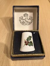 Christmas holly thimble for sale  SHREWSBURY