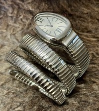 Relógio Bvlgari Serpenti SP35S aço inoxidável tubogás 35mm BULGARI cobra serpente comprar usado  Enviando para Brazil