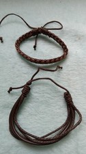 Pulseiras masculinas de couro (2) comprar usado  Enviando para Brazil