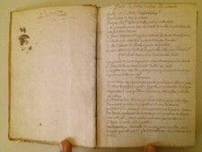 Livre ancien manuscrit d'occasion  Penmarch