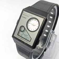 Relógio masculino Casio Film Illuminator 5858 FS-03 Ana-Digi vintage, usado comprar usado  Enviando para Brazil