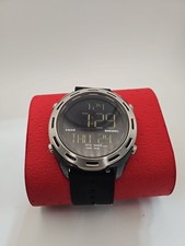 Diesel Crusher 46mm relógio de tecido digital DZ1914 masculino logotipo luz de exibição, usado comprar usado  Enviando para Brazil