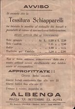 Volantino pubblicitario tessit usato  Albenga