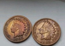 Usado, 1904 & 1905 CENTAVOS DE CABEÇA DE ÍNDIO MUITO BOM/Bom+ Marrom Médio Frete Grátis e Rápido #345 comprar usado  Enviando para Brazil