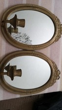 Vintage brass mirror for sale  GRAVESEND