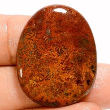 Usado, Cabochão autêntico em forma de ovo de ágata costura pedra preciosa solta 32 quilates 30X24X5 mm comprar usado  Enviando para Brazil