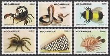 Usado, Moçambique 1074-1079, sem marca de charneira. Mi 1156-1161. Espécies venenosas 1989: Pandinus, Bombus comprar usado  Enviando para Brazil