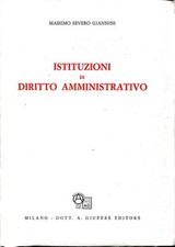Istituzioni diritto amministra usato  Italia