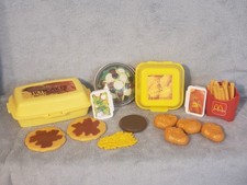 19 peças vintage Fisher Price McDonald's brinquedos alimentares bolos quentes pepitas batatas fritas salada-RARO!!!, usado comprar usado  Enviando para Brazil