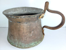Antigo martelo francês primitivo forjado à mão Dovetale cobre panela de ferro forjado pálido comprar usado  Enviando para Brazil