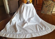 Apron white cotton d'occasion  Expédié en Belgium