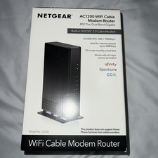 Novo na caixa modem a cabo Netgear roteador WiFi integrado (C6230) AC1200 DOCSIS 3.0 comprar usado  Enviando para Brazil