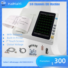 Eletrocardiógrafo digital tela sensível ao toque 7 polegadas 3 canais 12 cabos máquina ECG/ECG comprar usado  Enviando para Brazil