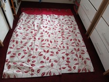 red cream curtains for sale  SCUNTHORPE