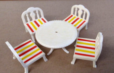 Mesa de jardim e quatro cadeiras vintage Sylvanian Families comprar usado  Enviando para Brazil