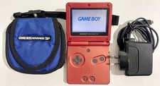 🔥Nintendo Game Boy Advance SP - Vermelho chama🔥 Com estojo de transporte e carregador - AGS-001 comprar usado  Enviando para Brazil