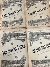 Usado, ANTIQUE ARM CHAIR LIBRARY 5 BOOK LOT-1890s Kipling, Hawthorne, Braeme, Wood comprar usado  Enviando para Brazil
