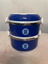 Lancheira Weight Watchers 2 camadas empilhável à prova de vedação aço inoxidável/plástico comprar usado  Enviando para Brazil