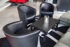 Lot fauteuils noirs d'occasion  Strasbourg-