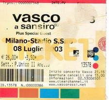 Vasco rossi biglietto usato  Castell Arquato