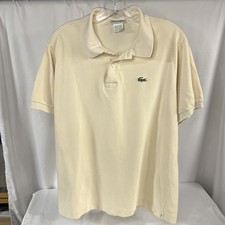 Camisa polo masculina vintage Chemise Lacoste XL 6 amarela manga curta feita na França comprar usado  Enviando para Brazil