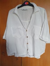 Zara white short for sale  DAWLISH