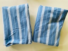 Um par de cortinas painéis cortinas POTTERY BARN KIDS listras azuis 44 x 63", usado comprar usado  Enviando para Brazil