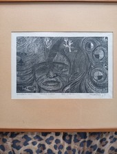 Xilografia originale stampata usato  Borzonasca