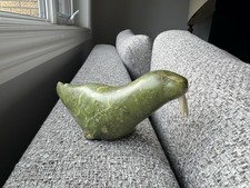 Morsa esculpida em pedra-sabão vintage Inuit  comprar usado  Enviando para Brazil