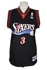 Camiseta CHAMPION Philadelphia 76ers NBA Jersey tamanho M masculina #3 Iverson ao ar livre, usado comprar usado  Enviando para Brazil