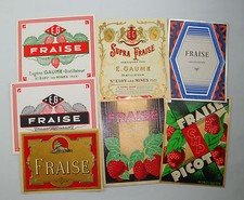 Lot labels strawberry d'occasion  Expédié en Belgium