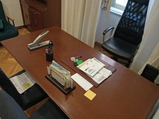 Scrivania legno marrone usato  Napoli